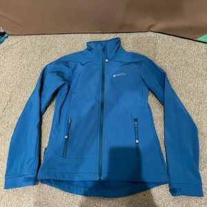 Mountain Warehouse Full Zip Lined Jacket Womens Size US 4 Teal Soft‎ Shell